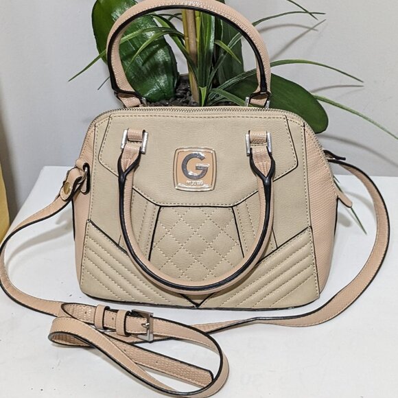 Guess Handbags - GUESS Factory Women's  Satchel Crossbody Bag Beige